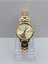 Olivia Burton London Women Gold Tone Watch 30mm Dial New Battery Size Small
