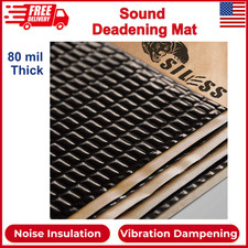 Siless Black 80 mil 36 sqft Sound Deadening Mat | Sound Deadener Mat | Car Sound