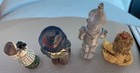 Set 4 Wizard of Oz Poliwoggs Folk Art Figures Dorothy Scarecrow Tin Man Lion — photo 9