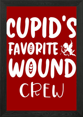 Amor Lieblingswunde Crew gerahmtes Wandbild Poster Leinwanddruck Bild