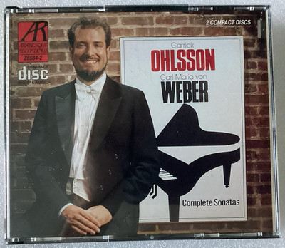 Garrick Ohlsson: Carl Maria von Weber Complete Piano Sonatas/NEAR MINT 2 CD SET