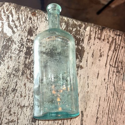 Vintage Dr. D Jayne's Tonic Vermifuge Oval Aqua/Green Bottle 242 Chest St Phila