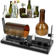 Glass Bottle Cutter,Upgraded Double Dam Boards Bottle Cutting Tool Kit, Curved G