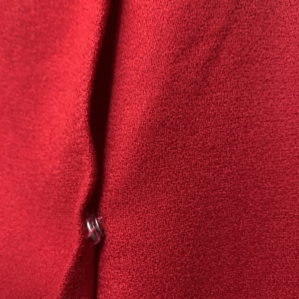 Minifalda envolvente de lana roja The Limited vintage talla 6 hecha en EE. UU. clásica preppy Foto 3 de 4