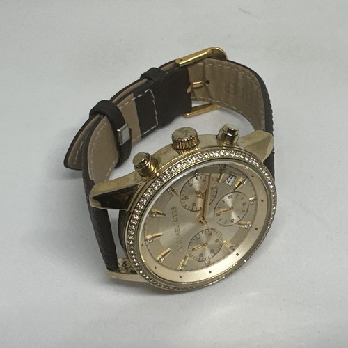 Michael Kors Ritz MK6328 Women's Brown Leather Analog Dial Quartz Watch HME649 - Picture 7 of 11