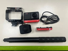 Insta360 One R 360 Mod Only! (No 4k action lens) with battery,cage,selfie stick