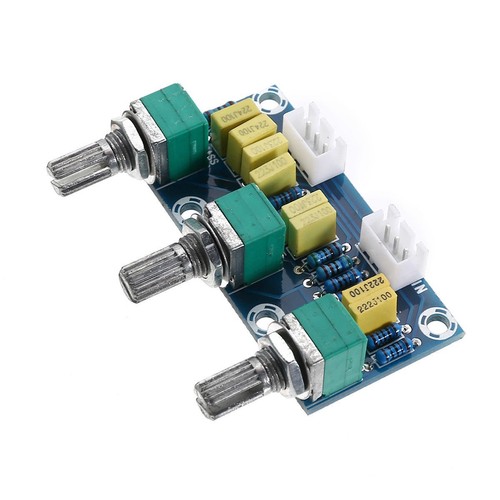 2.54-3P XH-M802 Passive Tone Volume Bass Treble Board Preamplifier Module - Afbeelding 4 van 9