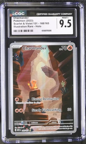 Pokémon tcg 2023 Scarlet & Violet 151 Charmander #168/165 CGC 9.5