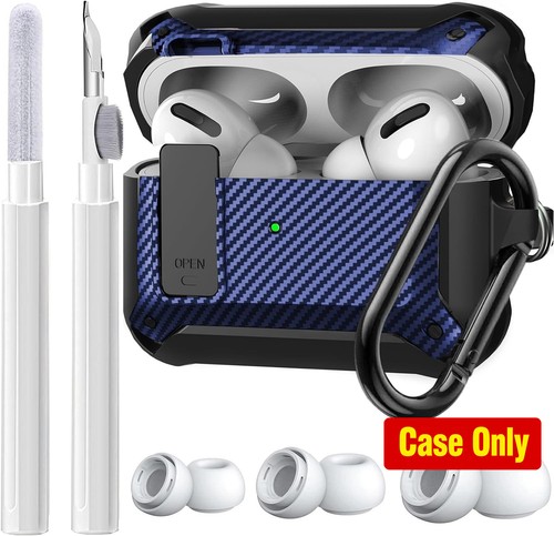 Case for AirPods Pro 2/1 Gen/Pro, Rugged Protective Cover with Cleaner Kit & Rep
