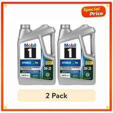 2-Pack Mobil 1 Hybrid 0W-20 Advanced Full Synthetic Motor Oil, 10 Quarts Total 15.40 per gallon