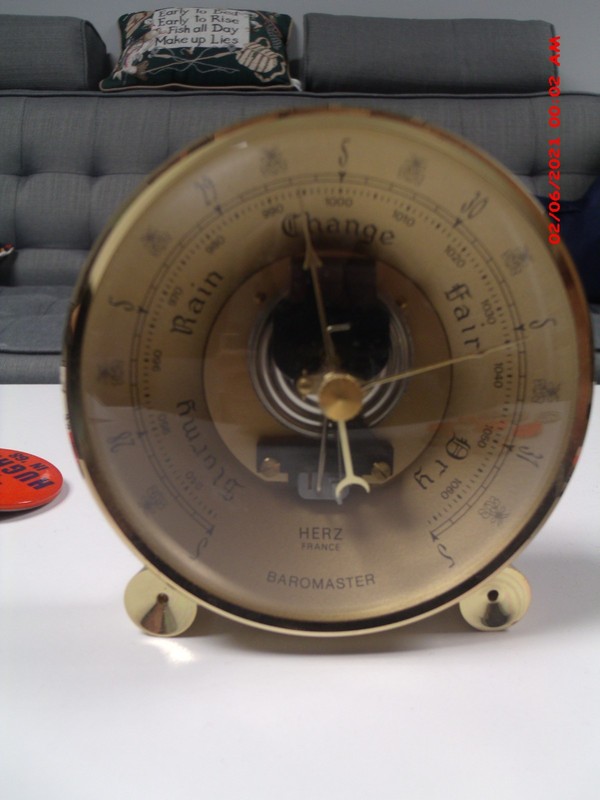 Vintage French Aneroia Barometer