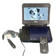 RCA model DRC6338EL blue portable DVD player 8" LCD screen Tested Works