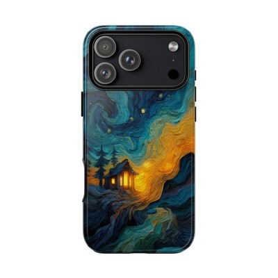 Phone Ink - iPhone/Galaxy/Pixel - Tough Case - Cabin Abstract Horizon Forest