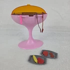 Vintage Barbie Pedestal Grill With Accessories Pink BBQ Playset 11 Pieces