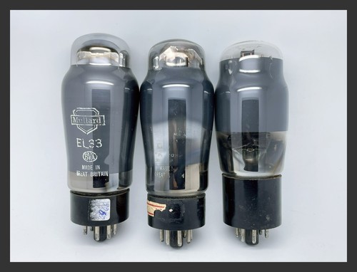 3 tubes à vide pentode sortie puissance testée Mullard, Tungsram EL33 KT61 6P25 - Photo 2/9