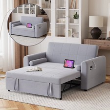 2-Seater Corner Sofa Bed 3-in-1 | USB-C Charging, Compact & Stylish