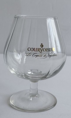 Courvoisier Le Cognac De Napoleon Snifter Cordial Glass Gold Logo