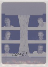 2017-18 Leaf ITG Used Printing Plate Magenta 1/1 Stan Mikita Bobby Hull HOF 7ez