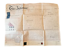 Vellum Indenture Document: 1867 LBSC Railway & Jones Cecilia Place Bermondsey