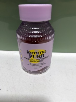 Lemme Purr Vaginal Probiotic Gummies for Women - Balanced pH, Healthy Odor 09/26