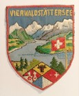 Écusson VIERWALDSTÄTTERSEE Suisse en tissu brodé - hauteur 6,4 cm