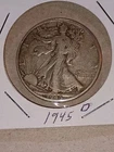 1942 d walking liberty half dollar g/vg