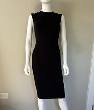 STELLA MCCARTNEY BLACK LACE BACK SHEATH DRESS IT 36 US XS MADE IN ITALY