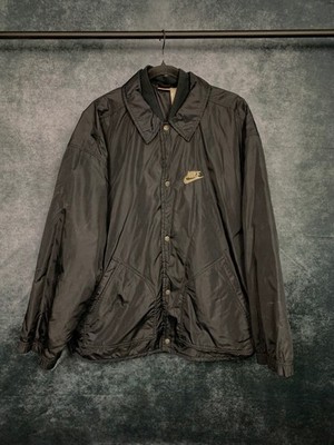 Nike Vintage Black Coach Jacket / Mid-length Trench - Oversize Large