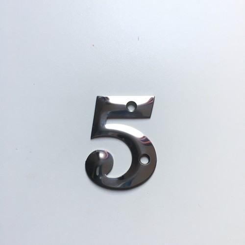 "Números y letras de puerta de casa elevada de acero inoxidable pulido -51 mm -2" - Imagen 7 de 14