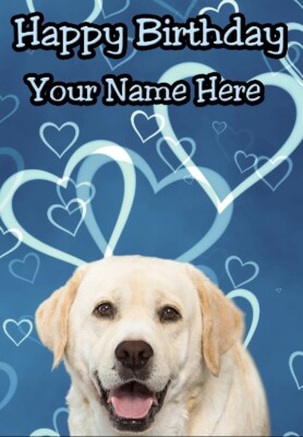 Personalisierte Grußkarte Labrador Hund Anlass Geburtstag Glückwunsch MM5