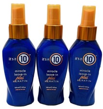 3 its a 10 miracle leave in plus keratin 4oz scuffed bottles
