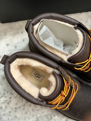NIB UGG Neumel Utility Sheepskin Lined Chukka Boots Black Men’s 6 (39) UGG® Neumel for Men | Lace-Up Casual Shoes at UGG.com main image 4