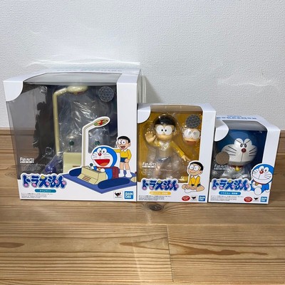 Bandai Doraemon Figuarts ZERO Time Machine  Doraemon Nobita Figure Set 3 New