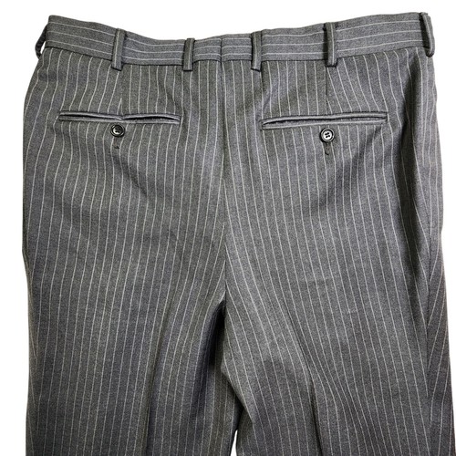 Lubiam Mens Made In Italy Gray Pinstripe 2-Piece Wool Suit 43R - Picture 5 of 18