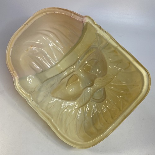 Vintage Blow Mold Xmas Santa Claus Head Face Porch Post Mask Cover Wall Decor - Picture 12 of 14