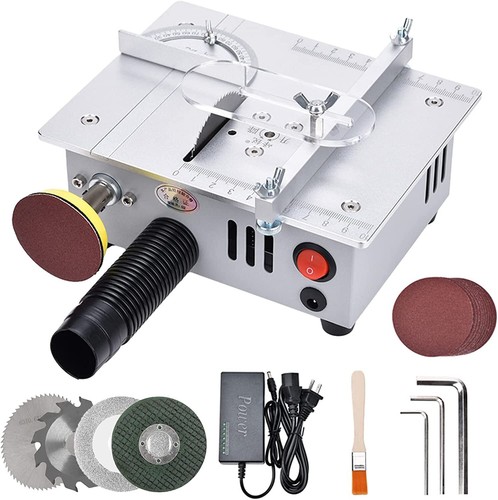 Mini seghetto elettrico da tavolo lavorazione legno mini seghetto da banco fai da te hobby modello taglio - Foto 1 di 8