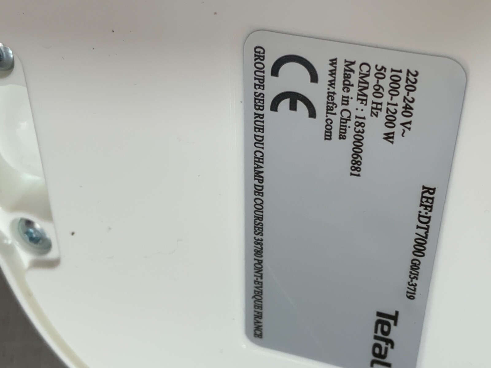 Tefal DT7000 Access Steam Travel Handheld Garment Steamer Blue eBay