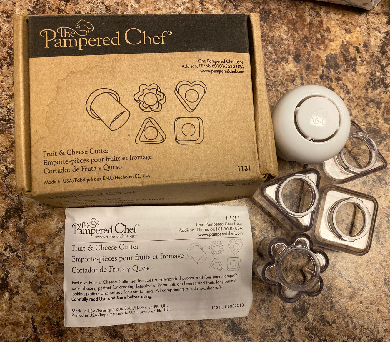 EUC The Pampered Chef Fruit and Cheese Cutter 1131 eBay