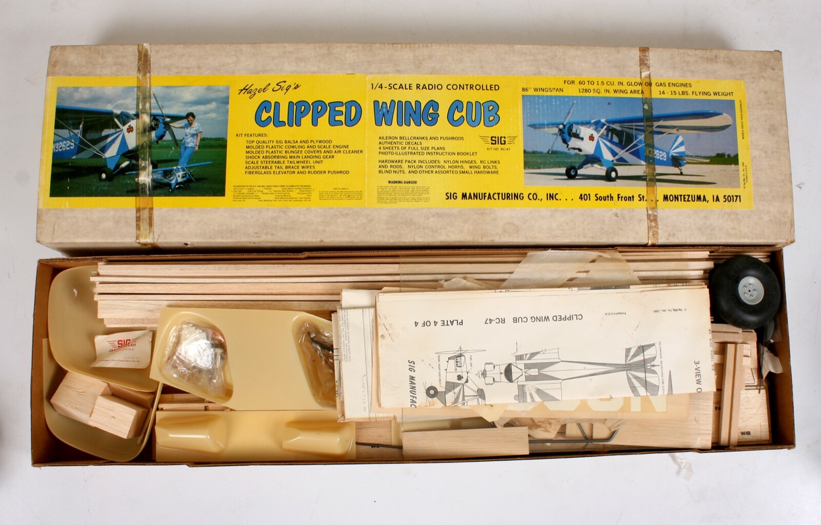 NEW Vtg Hazel Sig's 1/4 Scale SIG CLIPPED Grelly USA