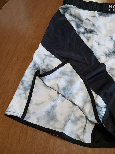 Pantalones Cortos de Boxeo de Lucha Hardcore Training Para Hombre Mármol Blanco Negro MMA UFC Talla 3XL - Imagen 7 de 23