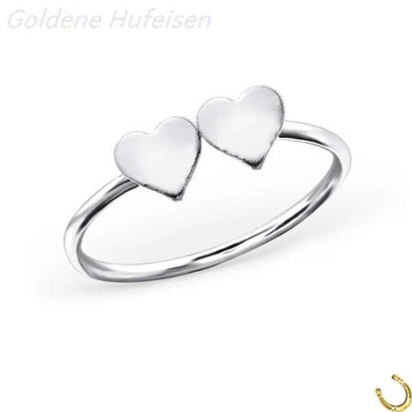 ZEHENRING Herz 925 Sterling Silber Zehring Top Fuß-Ring / 598