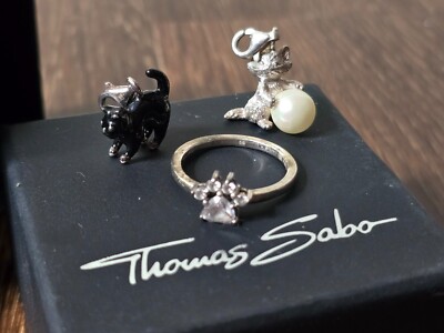 Beaded Bracelets Thomas Sabo Cat Ring Thomas Sabo 925 Silver Cat