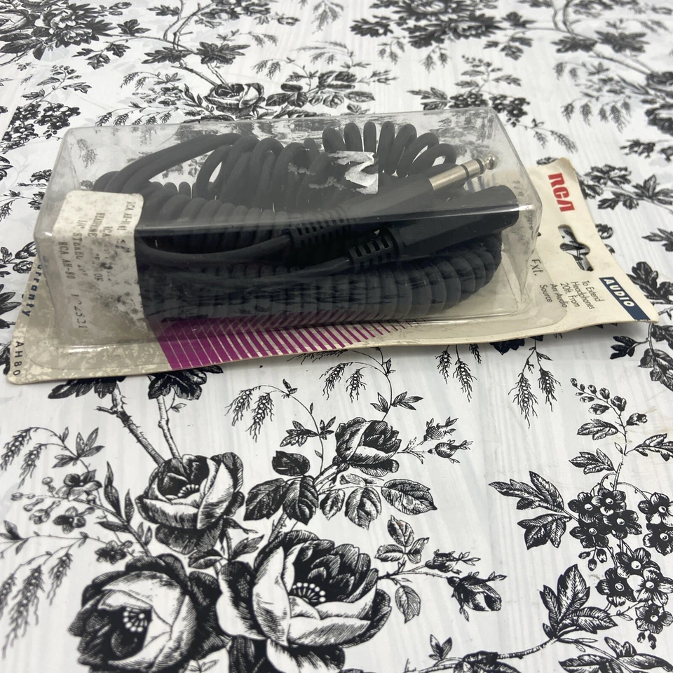 Cable de extensión de auriculares estéreo RCA AH80 - 20 pies 1/4" AH80 - stock antiguo sin abrir Foto 2 de 4