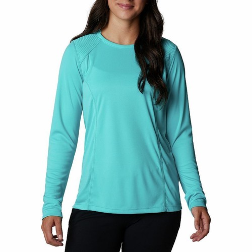 COLUMBIA Men's Sun Protection Long Sleeve rounded Neck Tee M/GEYSER