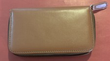 Tan Zip Around Women  s Vegan Wallet