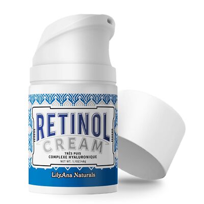 LilyAna Naturals Retinol Cream - Made in USA Anti Aging Moisturizer for Face ...