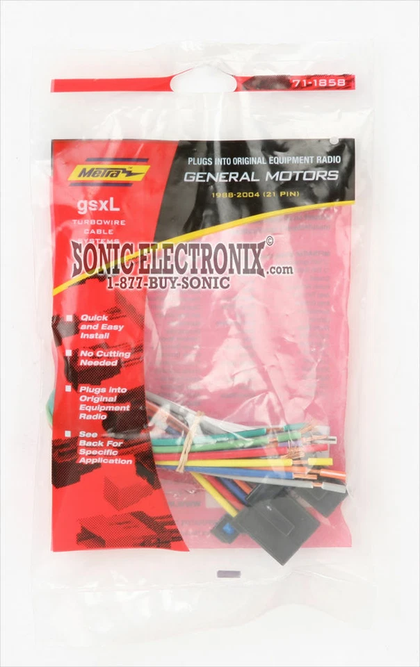 Metra 71-1858 Into OEM Radio Wire Harness for Select 86-03 Buick/Cadillac/Chevy - Image 4 of 4