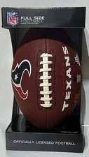 HOUSTON TEXANS NFL LICENSED FULL SIZE RAWLINGS GAMETIME FOOTBALL NIB FREE SHIP