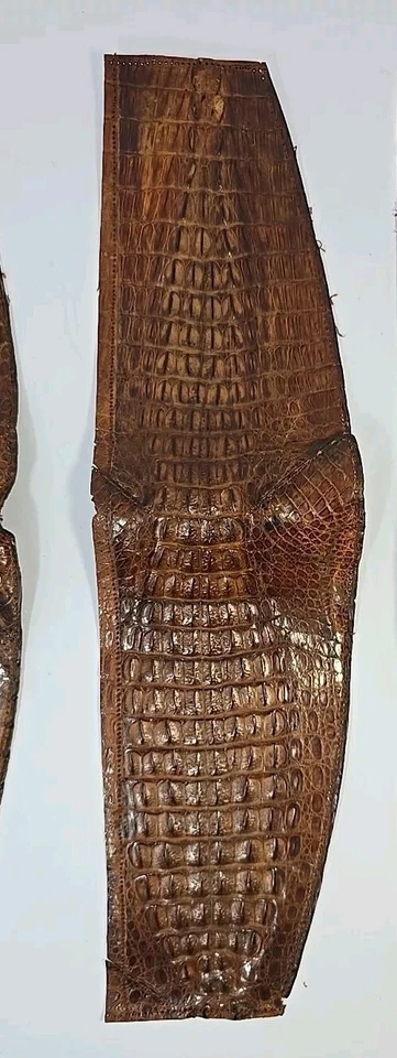 Crocodile/Alligator Leather Straps/Strips With Ties Please Read Description!!! - Image 3 of 4