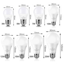 3w5w7w10w12w15w18w20w30w Led Bulb Light E27 Cool Whitewarm White Ultra Bright